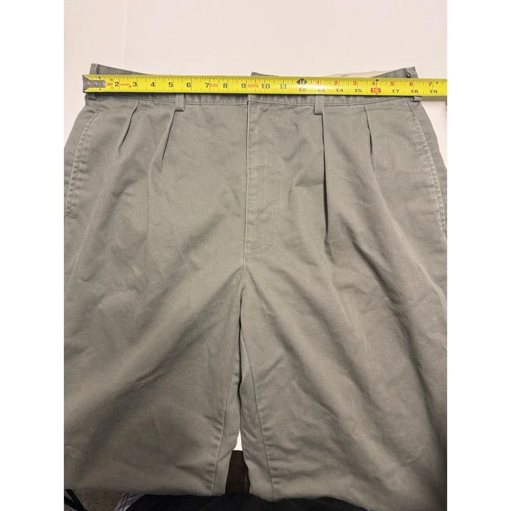 Vintage 90s Polo Chino Ralph Lauren Pants Mens 38x30 Made USA Pleated Olive